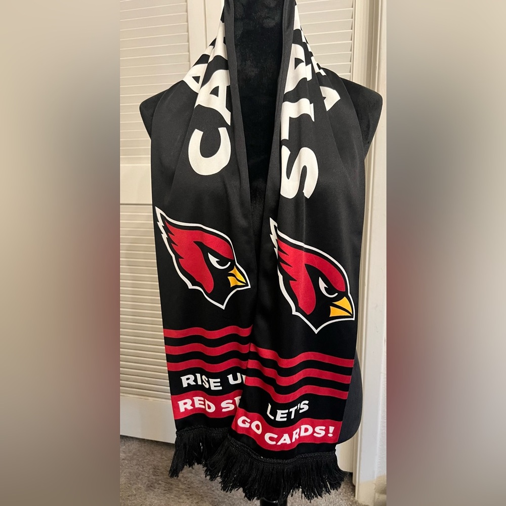 💜💜 Arizona Cardinals Black and Red Scarf
